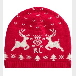 Polo Ralph Lauren Hue - Bomuld/Uld - Classics - Rd m. Mnster