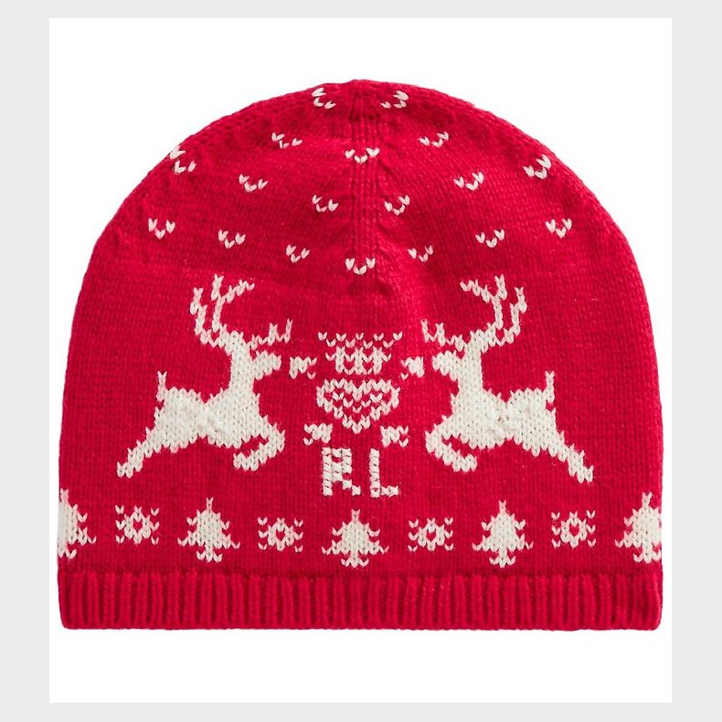 Polo Ralph Lauren Hue - Bomuld/Uld - Classics - Rd m. Mnster