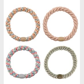 Kknekki Hrelastikker - 4-pak - Grn/Multi/Glimmer/Beige