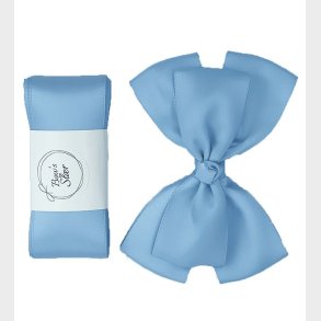 By Str Dbsbnd m. Sljfe - Satin - Double Bow - Lysebl