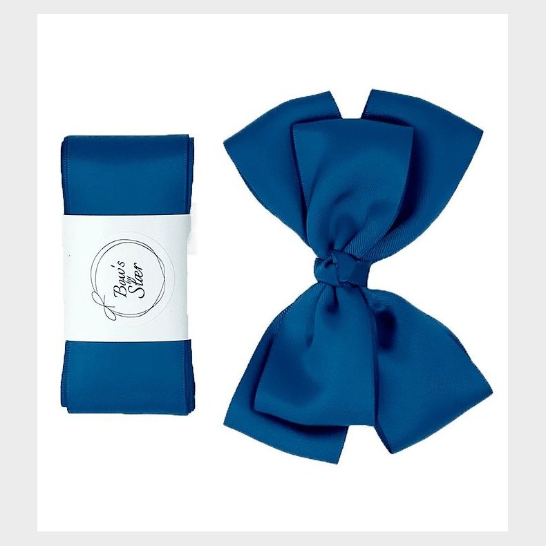 By Str Dbsbnd m. Sljfe - Satin - Double Bow - Navy