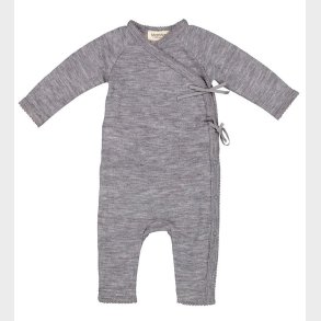 MarMar Sl�-om Heldragt - Uld - Pointelle - Rula - Grey Melange