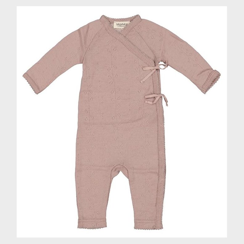 MarMar Sl�-om Heldragt - Uld - Pointelle - Rula - Burnt Rosa
