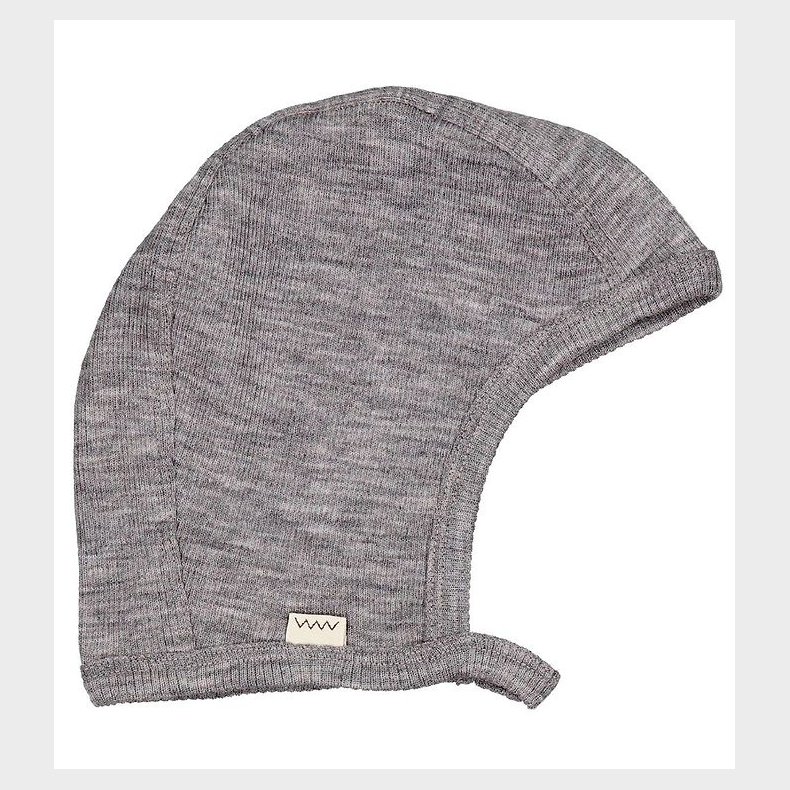 MarMar Babyhjelm - Uld - Hoody - Grey Melange