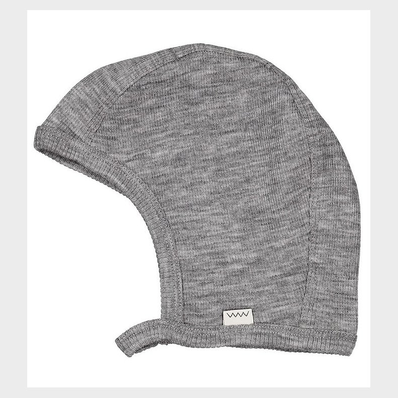 MarMar Babyhjelm - Uld - Hoody - Grey Melange