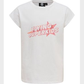 Hummel T-Shirt - HmlFlying Diez - Hvid/Rosa