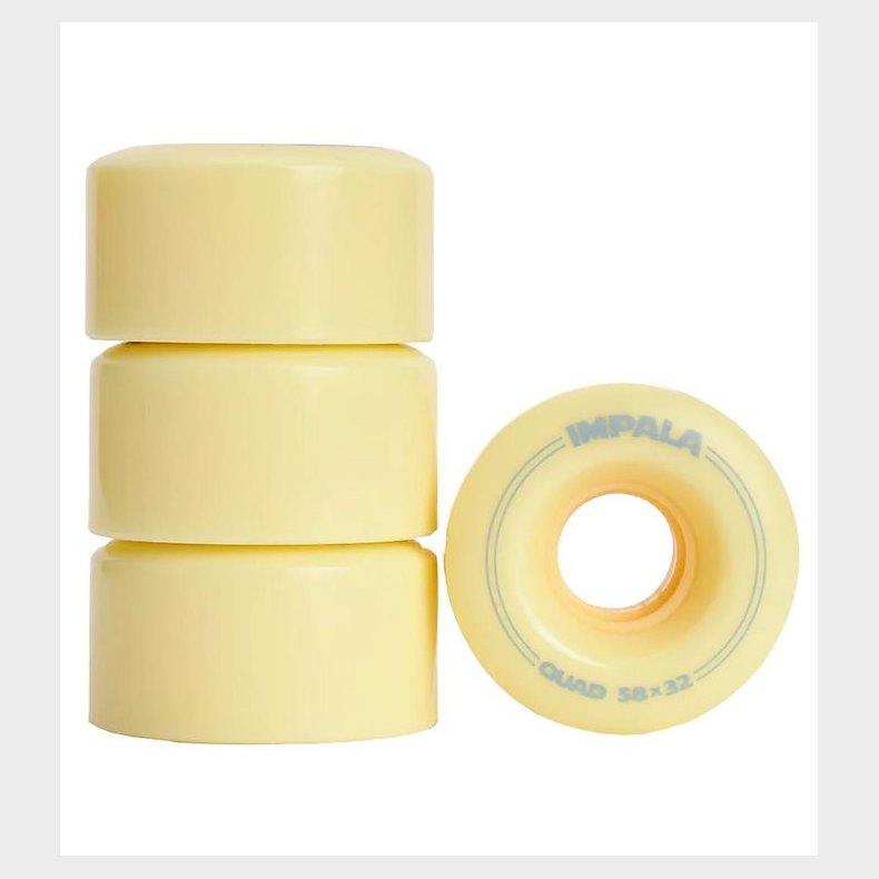 Impala Hjul - 4-pak - 58 mm - Pastel Yellow