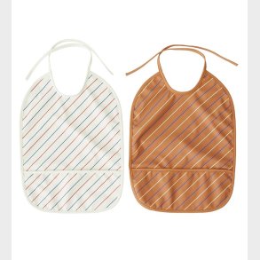 OYOY Hagesmk m. Lomme - Lang - 2-pak - Striped - Mellow/Caramel