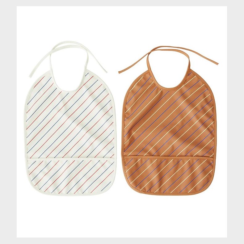 OYOY Hagesmk m. Lomme - Lang - 2-pak - Striped - Mellow/Caramel