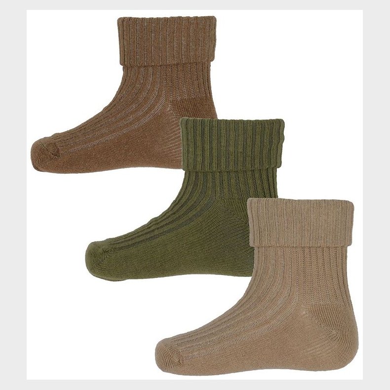 Minymo Str�mper - 3-Pak - Rib - Dried Herbs