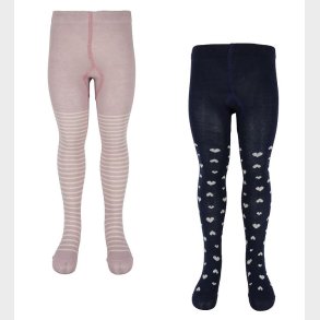 Minymo Baby Strmpebukser - 2-Pak - Violet Ice