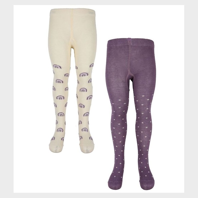 Minymo Baby Strmpebukser - 2-Pak - Very Grape