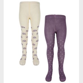 Minymo Baby Strmpebukser - 2-Pak - Very Grape