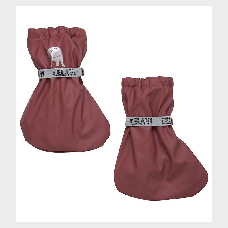 CeLaVi Overtrkssko m. Fleece - PU - Rose Brown