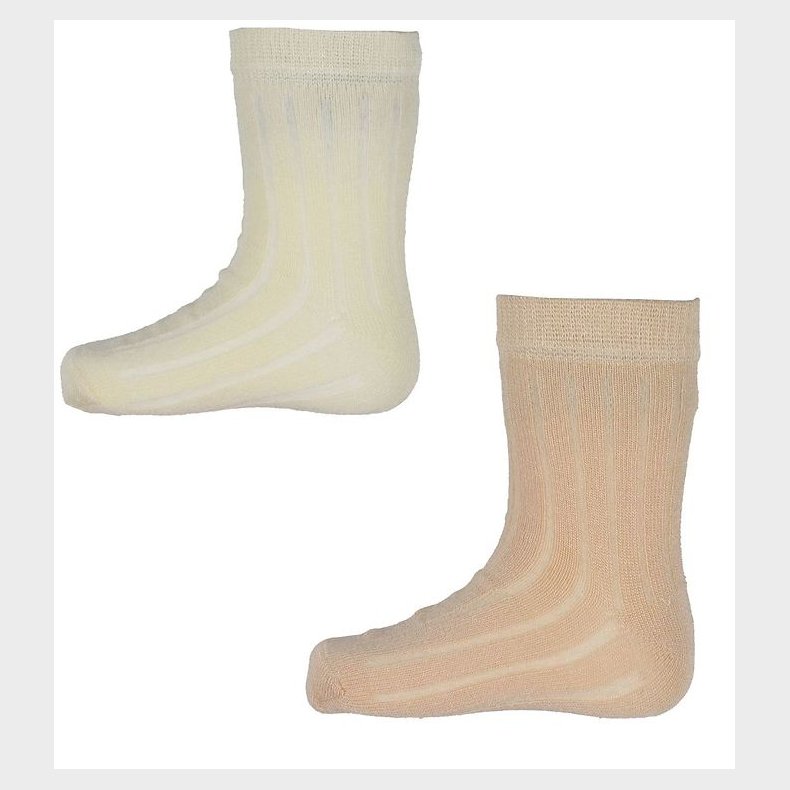 Minymo Str�mper - 2-Pak - Off White