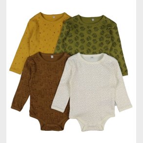 Pippi Baby Bodyer l/ - 4-pak - Tinsel