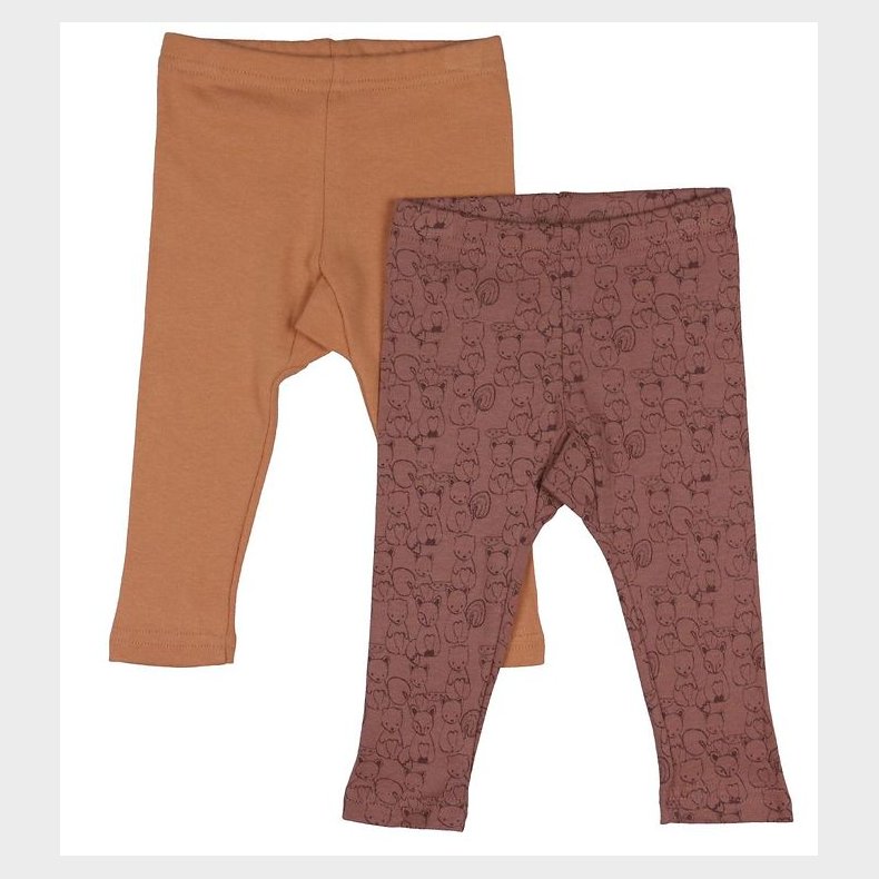 Pippi Baby Leggings - 2-Pak - Burlwood