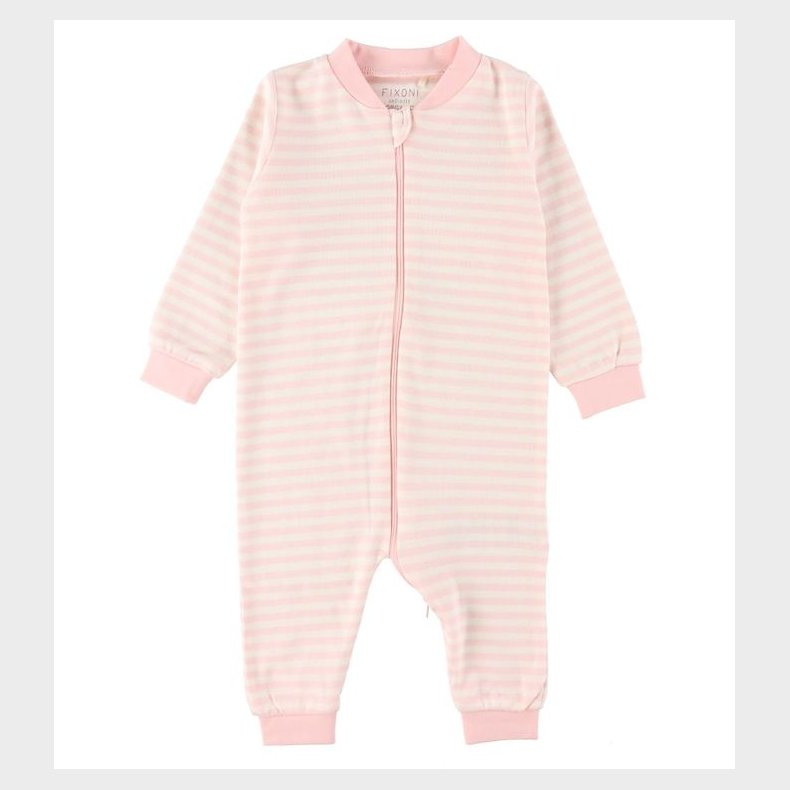 Fixoni Natdragt - Lyserd/hvid