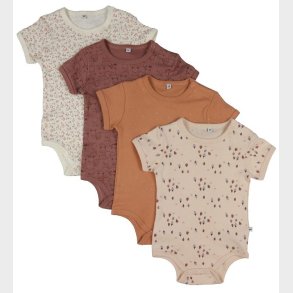 Pippi Baby Bodyer k/ - 4-pak - Burlwood