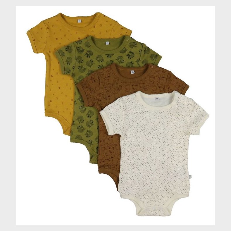 Pippi Baby Bodyer k/ - 4-pak - Tinsel