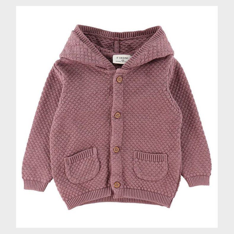Fixoni Cardigan - Strik - Grape Shake m. rer