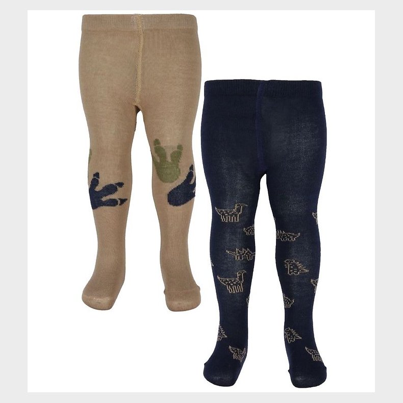 Minymo Baby Strmpebukser - 2-Pak - Dark Navy