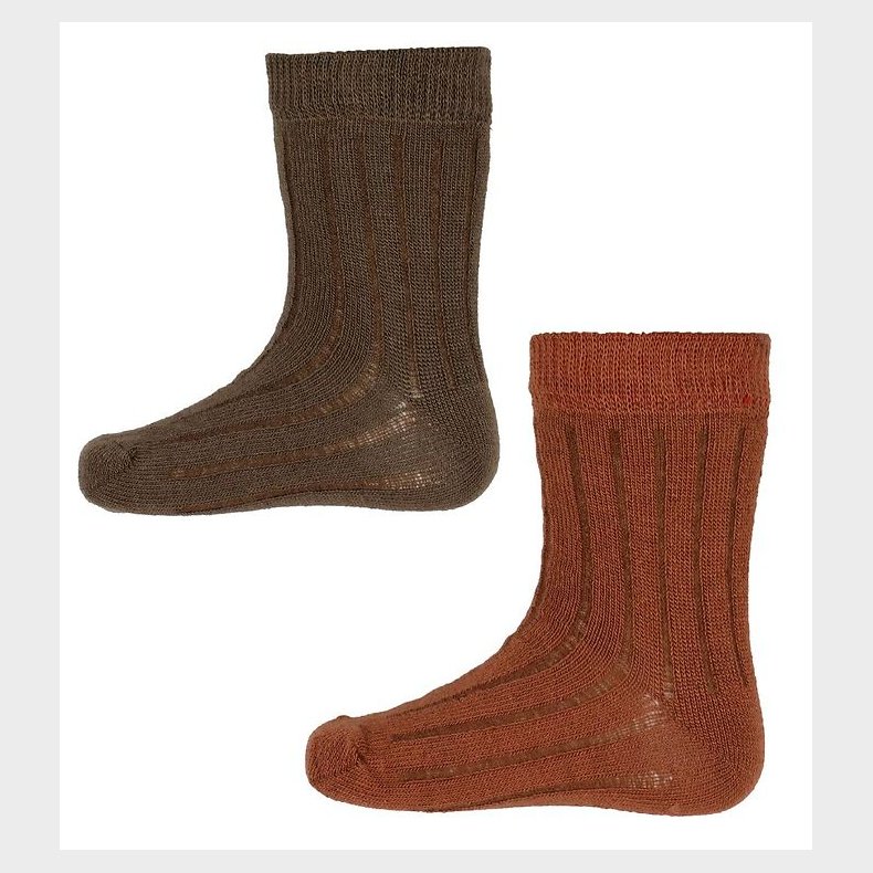 Minymo Str�mper - 2-Pak - Cocoa Brown