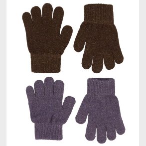 CeLaVi Handsker - Uld/Polyester - 2-pak - Moonscape m. Glimmer
