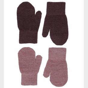 CeLaVi Luffer - Uld/Polyester - 2-pak - Rose Brown m. Glimmer
