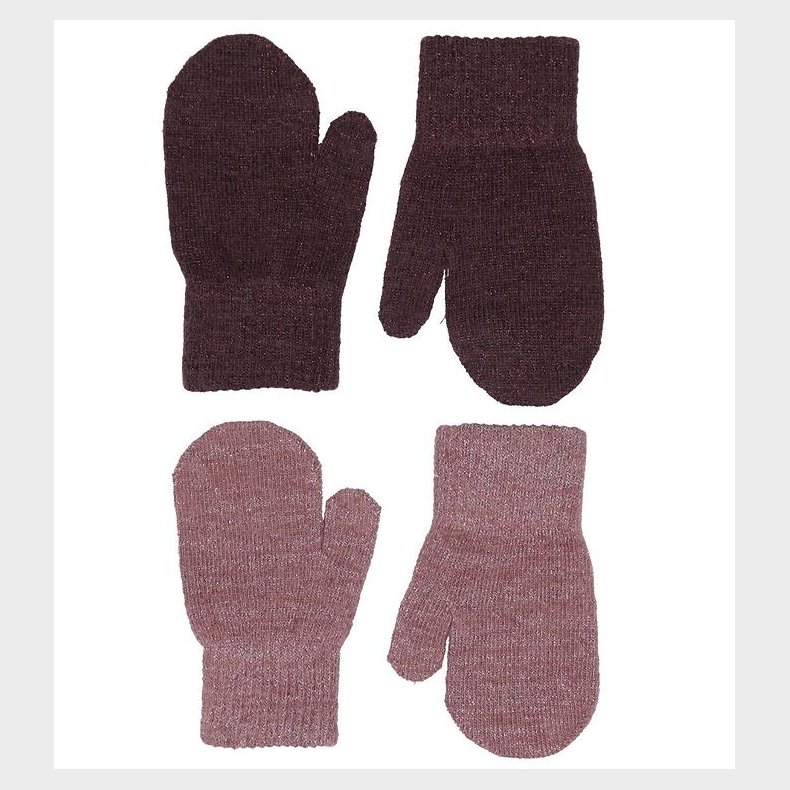 CeLaVi Luffer - Uld/Polyester - 2-pak - Rose Brown m. Glimmer