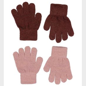 CeLaVi Handsker - Uld/Polyester - 2-pak - Fudge Glimmer
