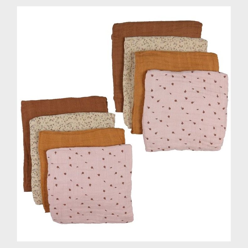 Pippi Stofbleer - Organic - 8-Pak - 65x65 cm - Mocha Mousse