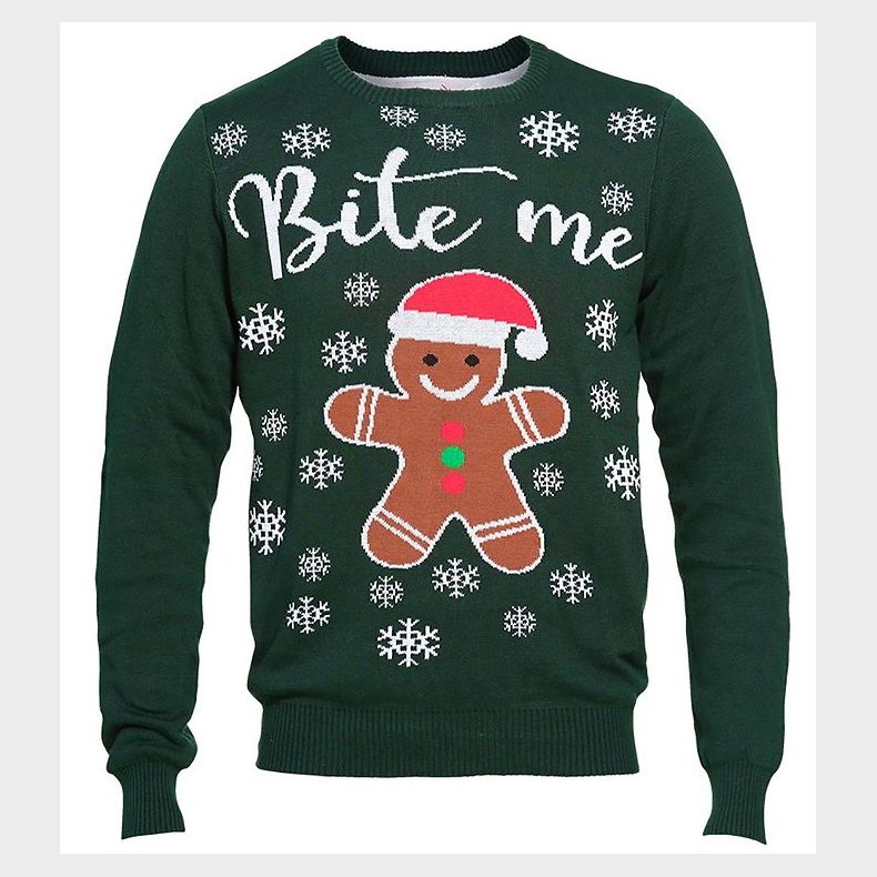 Jule-Sweaters Bluse - Bite Me - Mrkegrn