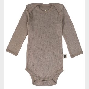 Pine Cone Body l/ - Pointelle Dot - Mushroom