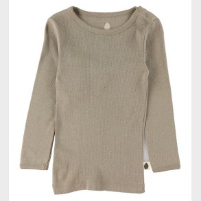 Pine Cone Bluse - Pointelle Dot - Mushroom