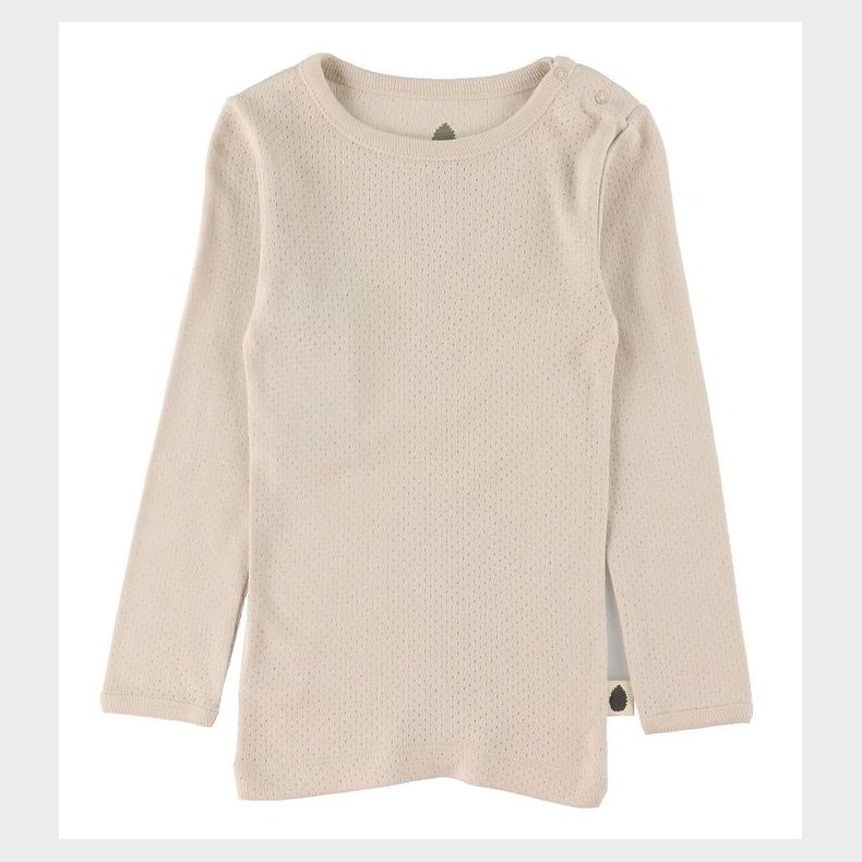 Pine Cone Bluse - Pointelle Dot - Natura