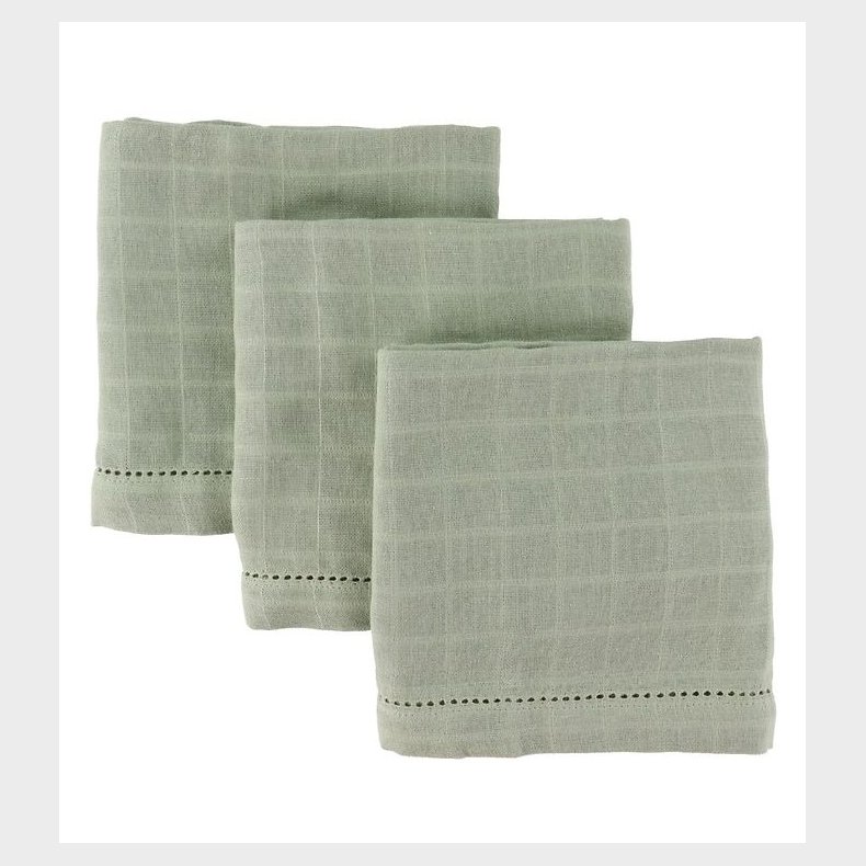 Pine Cone Stofbleer - 70x70 cm - 3-pak - Edith - Salvie