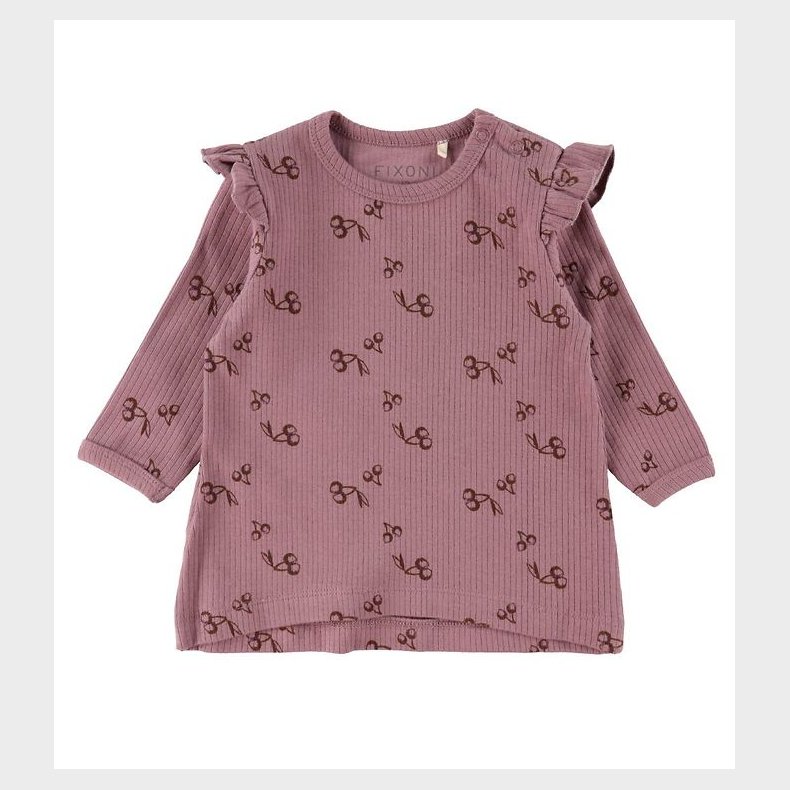 Fixoni Bluse - Grape Shake m. Print