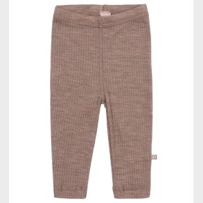 Smallstuff Leggings - Uld - Rib - Soft Powder