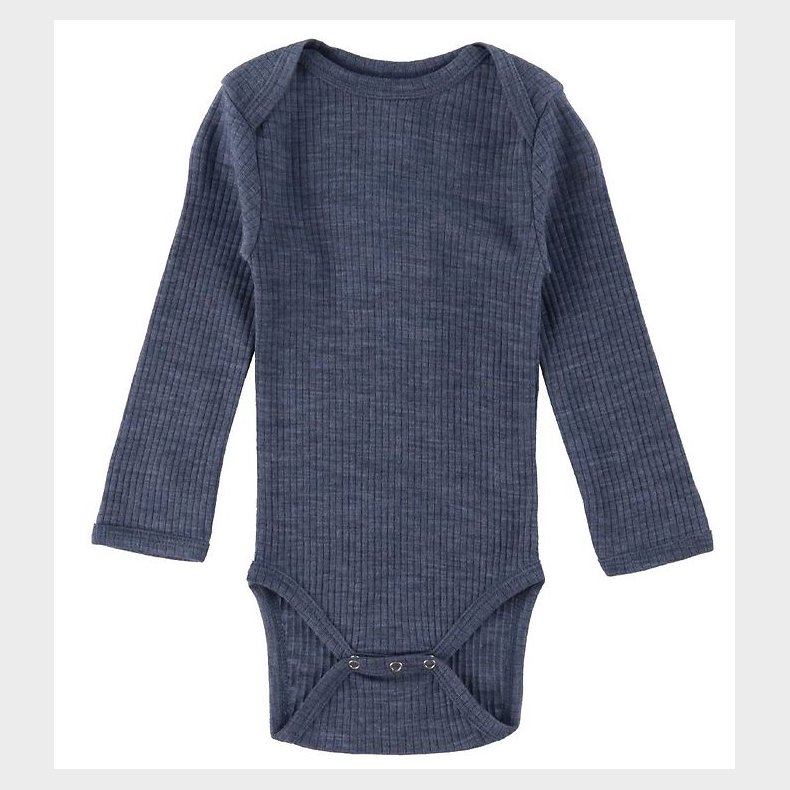 Smallstuff Body l/� - Uld - Denim Melange