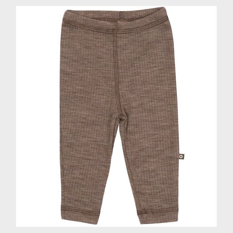 Smallstuff Leggings - Uld - Rib - Nature