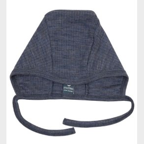 Smallstuff Babyhjelm - Uld - Denim Melange