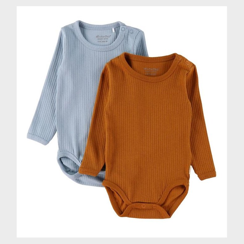 Minymo Bodyer l/� - 2-pak - Ashley Blue