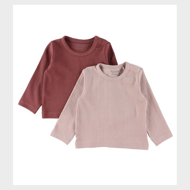 Minymo Bluse - 2-pak - Violet Ice