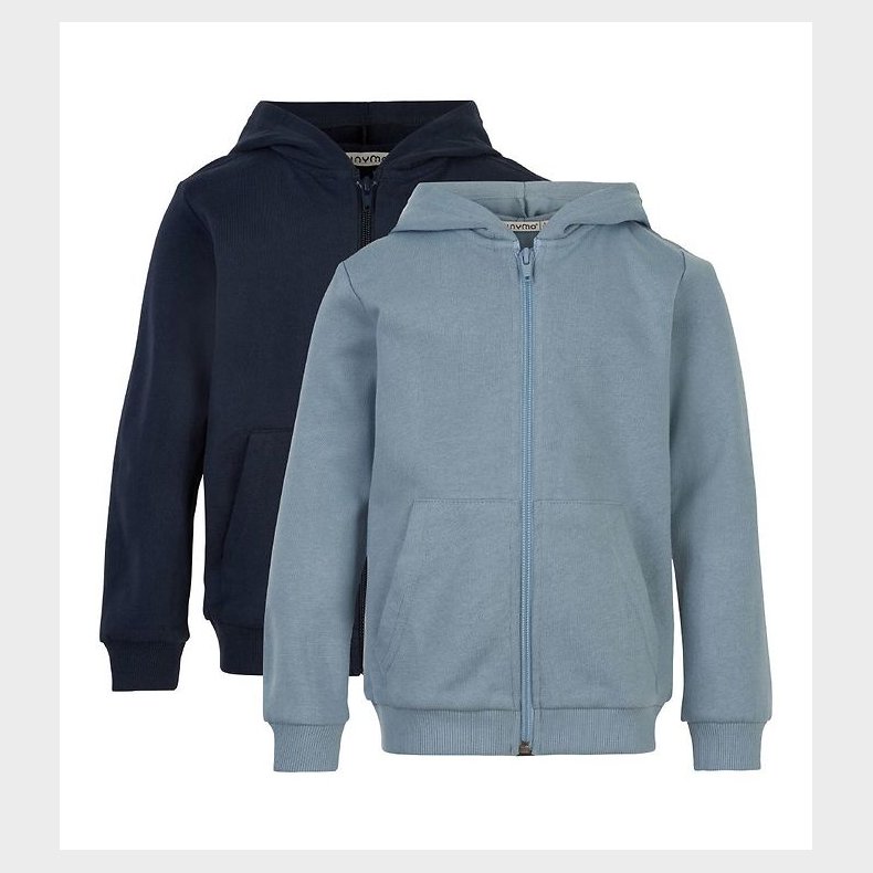 Minymo Cardigan - 2-pak - Ashley Blue