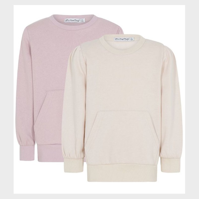 Minymo Sweatshirt - 2-pak - Violet Ice