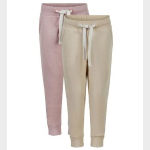 Minymo Sweatpants - 2-pak - Violet Ice/Creme