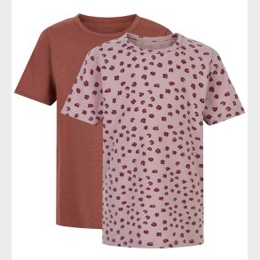 Minymo T-shirt - 2-pak - Violet Ice