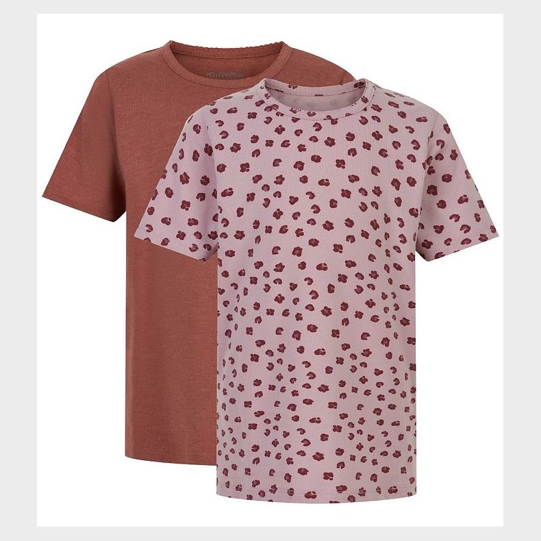Minymo T-shirt - 2-pak - Violet Ice