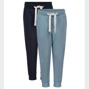 Minymo Sweatpants - 2-pak - Ashley Blue/Navy